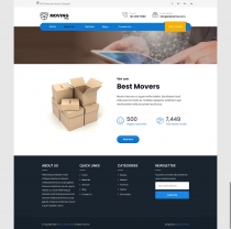 Moving Pro - Logistics Company WordPress Theme Screenshot 2