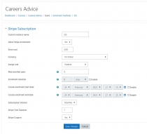 Stripe Subscription Enrollment Moodle Plugin Screenshot 4
