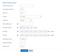 Stripe Subscription Enrollment Moodle Plugin Screenshot 16