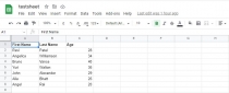 Google Sheets To JSON Screenshot 1