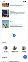 Hobbies - Social Media Flutter UI Kits Screenshot 2