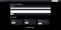 Notes Web Application PHP Screenshot 1