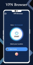 VPN Browser - Android Studio Project Screenshot 1