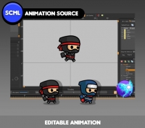 Ninja Runner Game Sprites Screenshot 1