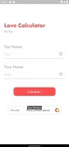 Love Calculator Flutter App Screenshot 1