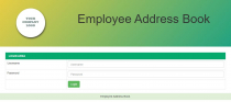 Employee Address Book PHP Script Screenshot 1