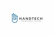 Hand Tech Modern Logo Screenshot 3