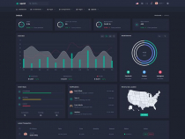 Upzet - Admin And Dashboard Template Screenshot 2