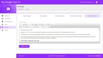 My Single Live TV Android App with Admin Panel Screenshot 5