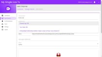 My Single Live TV Android App with Admin Panel Screenshot 9