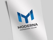 Modern Letter M Company Logo Screenshot 1