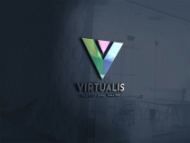 Virtualis Letter V Logo Screenshot 2