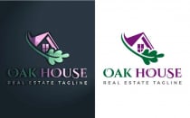 Oak House Green Real Estate Logo Design Screenshot 3