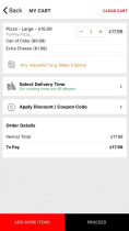 Takeaway Restaurant Food Delivery Ionic App Screenshot 3