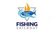 Sailing Sailboat Fishing Logo Design Screenshot 3