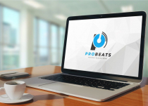 Letter P Pro Beats - Headphones Music Logo Design Screenshot 1