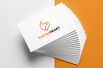 Clever Heart Minimalist Fox Love Logo Design Screenshot 3