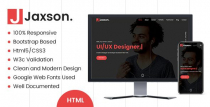 Jaxson - Responsive One Page Portfolio Template Screenshot 1