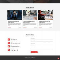 Jaxson - Responsive One Page Portfolio Template Screenshot 6