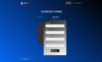 SignFade - AJAX Signup And Signin PHP Script Screenshot 2