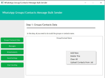 WhatsApp Groups and Contacts Bulk Sender Python Screenshot 1