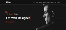 Tona - Personal Portfolio HTML5 Template Screenshot 1