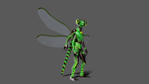 Dragon Fly 3D Model Screenshot 3