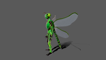 Dragon Fly 3D Model Screenshot 6