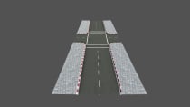 Simple Road Model Low-poly 3D model Screenshot 4