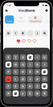 WordBomb - Unique SwiftUI iOS Word Game  Screenshot 1