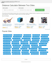Distance Between Cities Calculator PHP Script Screenshot 3