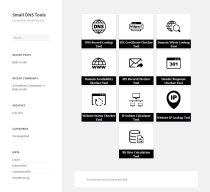 10 Small DNS Tools WordPress Theme Screenshot 1