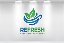 Refresh Food Drink Juice Coffee Logo Screenshot 1