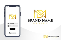 Creative Letter MD Logo Design Screenshot 4