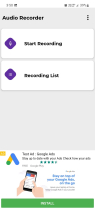 Audio Recorder - Android App Source Code Screenshot 1