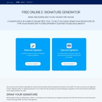 Online eSignature Generator PHP NodeJS Screenshot 1