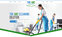 Cleaning Website UI Adobe Photoshop  Screenshot 1