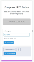 Online JPEG Compressor PHP Screenshot 8