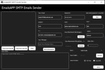EmailsAPP SMTP Emails Sender Python Screenshot 3