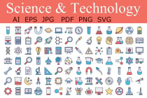 Science and Technology Vector Icon SVG EPS AI Screenshot 1