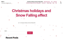 Christmas Snow Falling effect for WordPress Screenshot 3