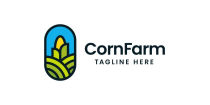 Corn Farm Logo Design Screenshot 2