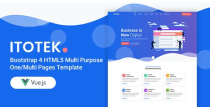 itotek - Bootstrap 4 Vue Js  Template Screenshot 1
