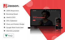 Jaxson - Responsive Bootstrap 4 One Page Portfolio Screenshot 1