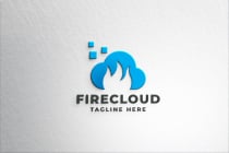 Fire Cloud Logo Pro Template Screenshot 1