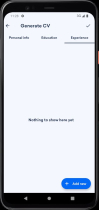 CVGenie - Advanced Native Android CV Generator App Screenshot 12