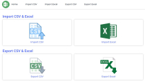 Import Export CSV and Excel File in PHP and MySQL Screenshot 1