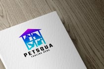 Pet Shop Square Logo Template Screenshot 2