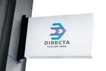 Directa Arrow Side Pro Logo Template Screenshot 2