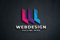 Web Design Letter W Pro Logo Template Screenshot 1